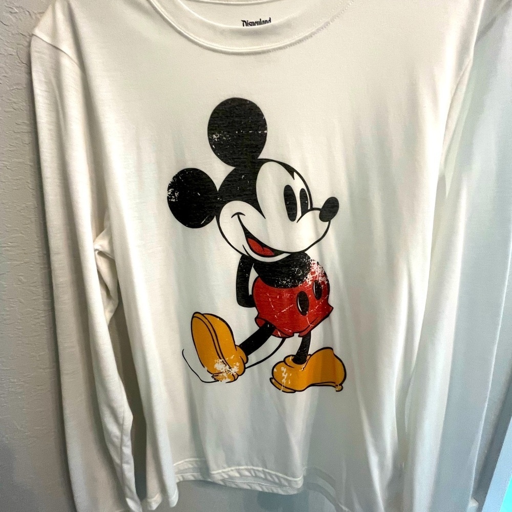Womens XL Mickey Mouse Long‎ Sleeve T-Shirt